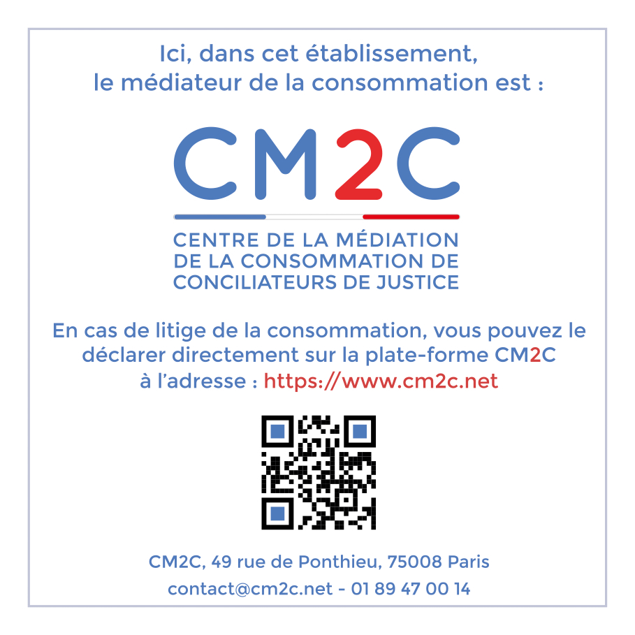 Affiche officielle CM2C — médiateur de la consommation de DIAG PEINTURE CONSEIL